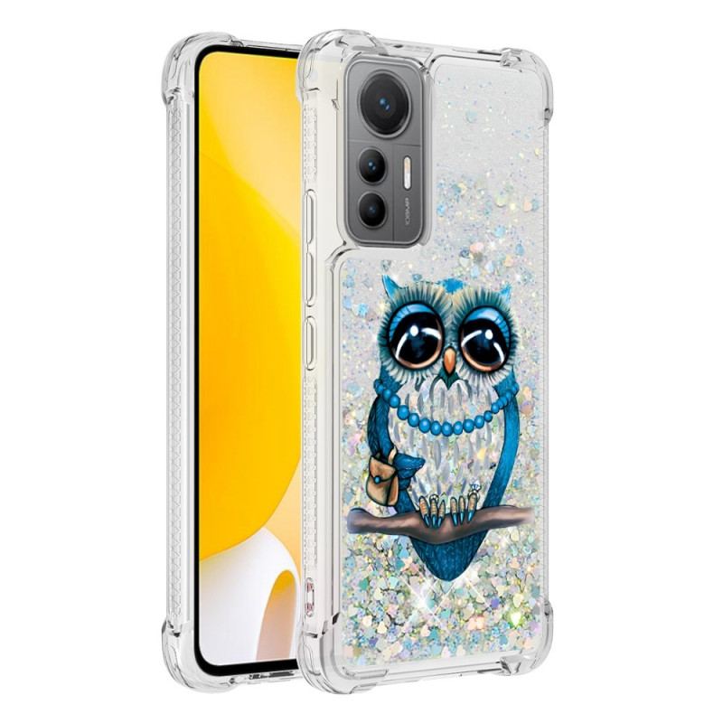 Coque Xiaomi 12 Lite Paillettes Miss Hibou