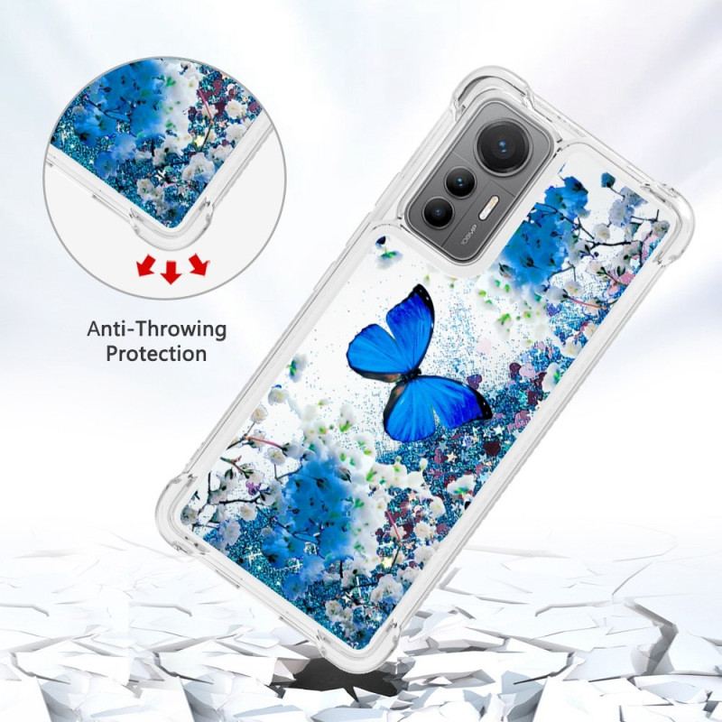 Coque Xiaomi 12 Lite Paillettes Papillons