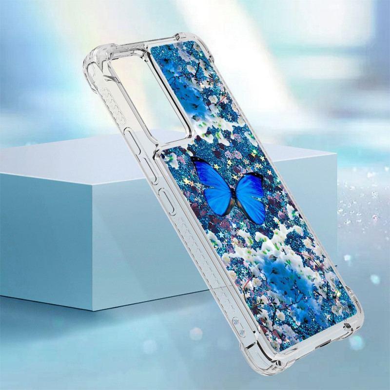 Coque Xiaomi 12 Lite Paillettes Papillons