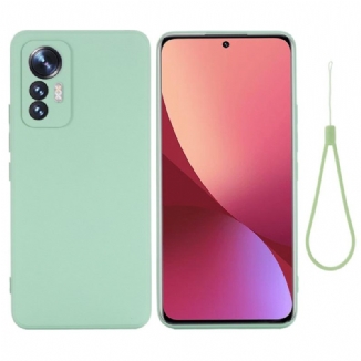 Coque Xiaomi 12 Lite Silicone Liquide à Lanière