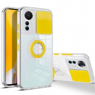 Coque Xiaomi 12 Lite Transparente avec Anneau-Support