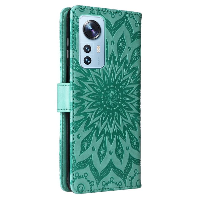 Housse Xiaomi 12 Lite Mandala Soleil avec Lanière