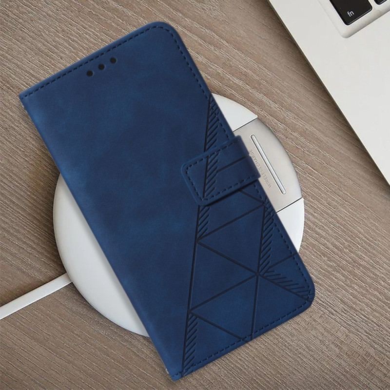 Housse Xiaomi 12 Lite Triangles avec Lanière