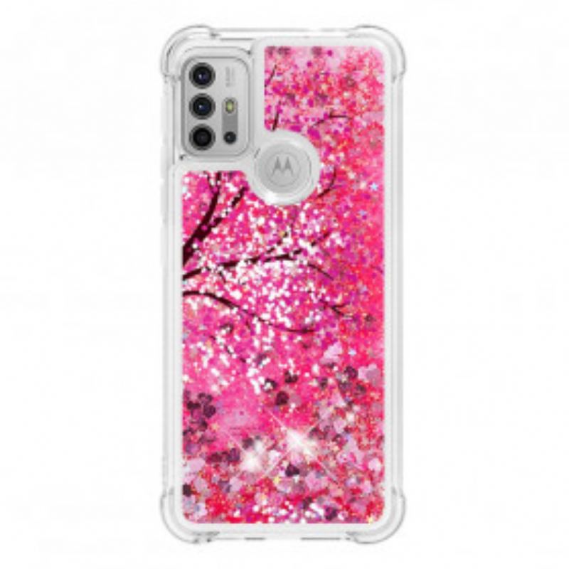 Coque Moto G30 / Moto G10 Arbre Paillettes