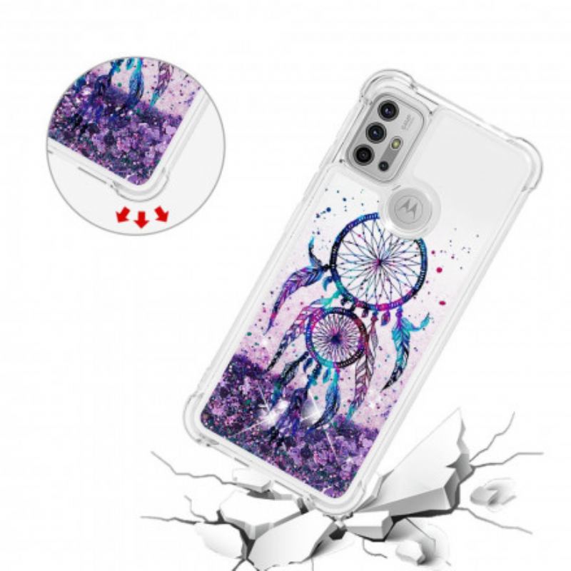 Coque Moto G30 / Moto G10 Attrape Rêves Paillettes