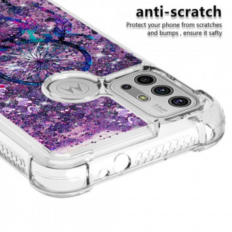 Coque Moto G30 / Moto G10 Attrape Rêves Paillettes