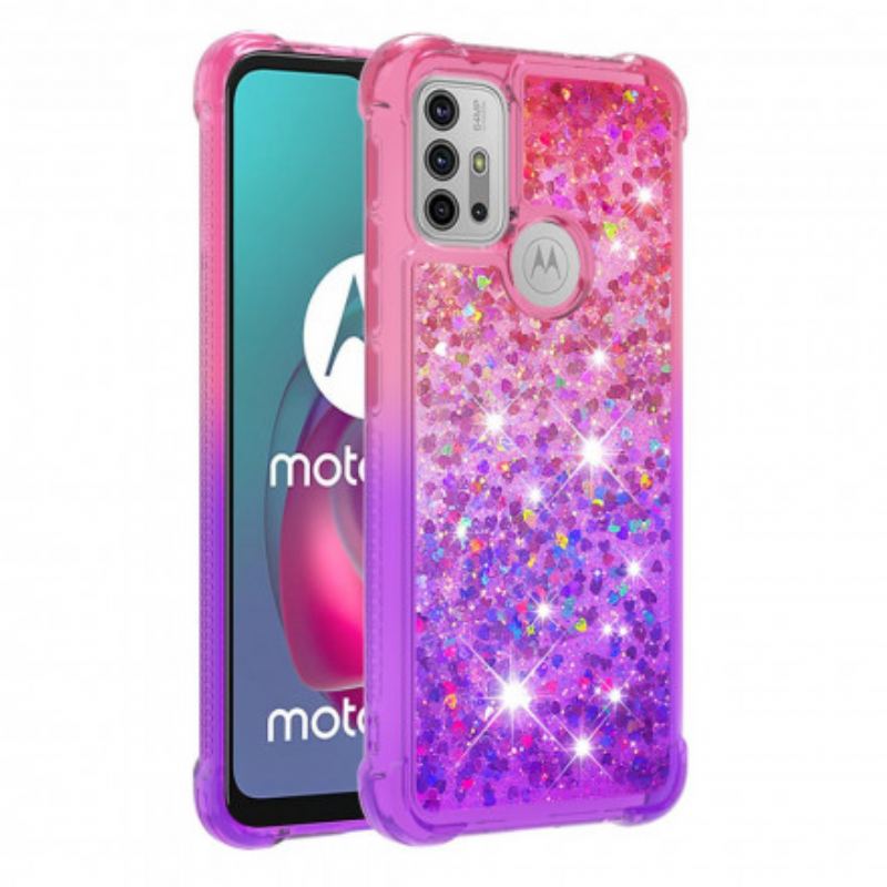 Coque Moto G30 / Moto G10 Paillettes Colors