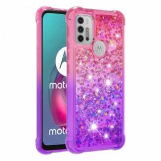 Coque Moto G30 / Moto G10 Paillettes Colors