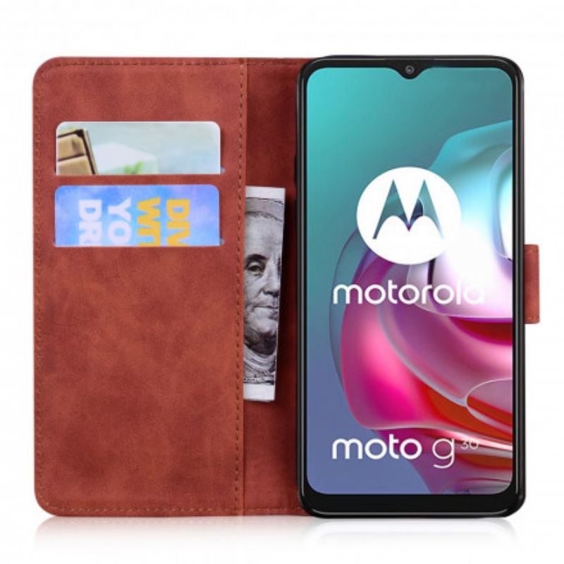 Housse Moto G30 / Moto G10 Empreinte Face de Tigre