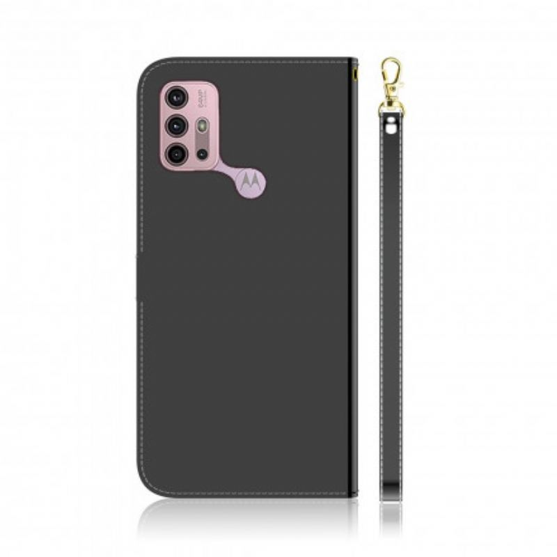 Housse Moto G30 / Moto G10  Simili Cuir Couverture Miroir