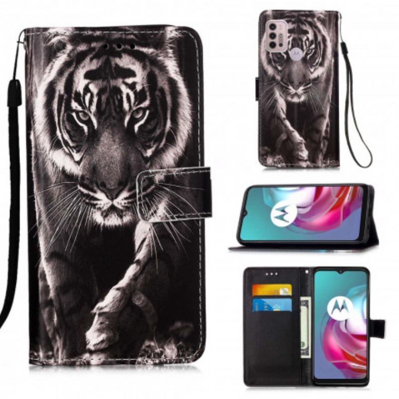 Housse Moto G30 / Moto G10 Tigre de Nuit