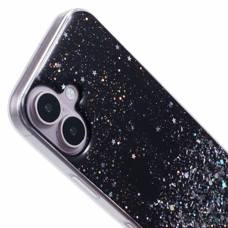 Coque à Cordon iPhone 16 Série Paillettes