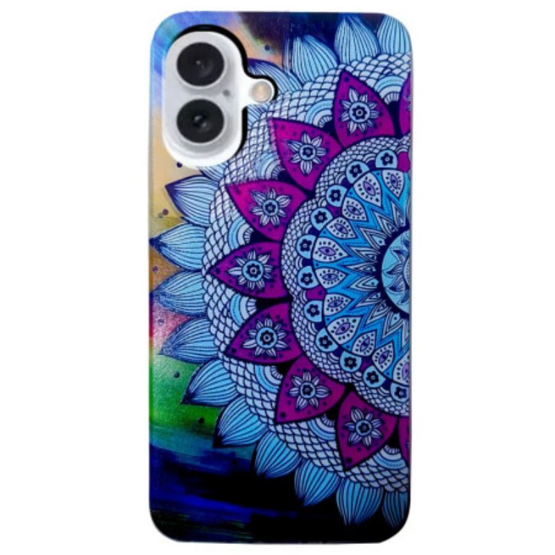 Coque iPhone 16 Fleur de Mandala