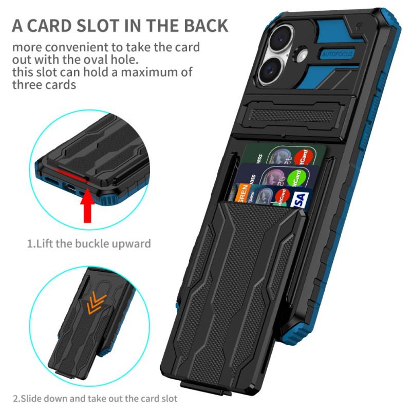 Coque iPhone 16 Porte-Cartes Intégré