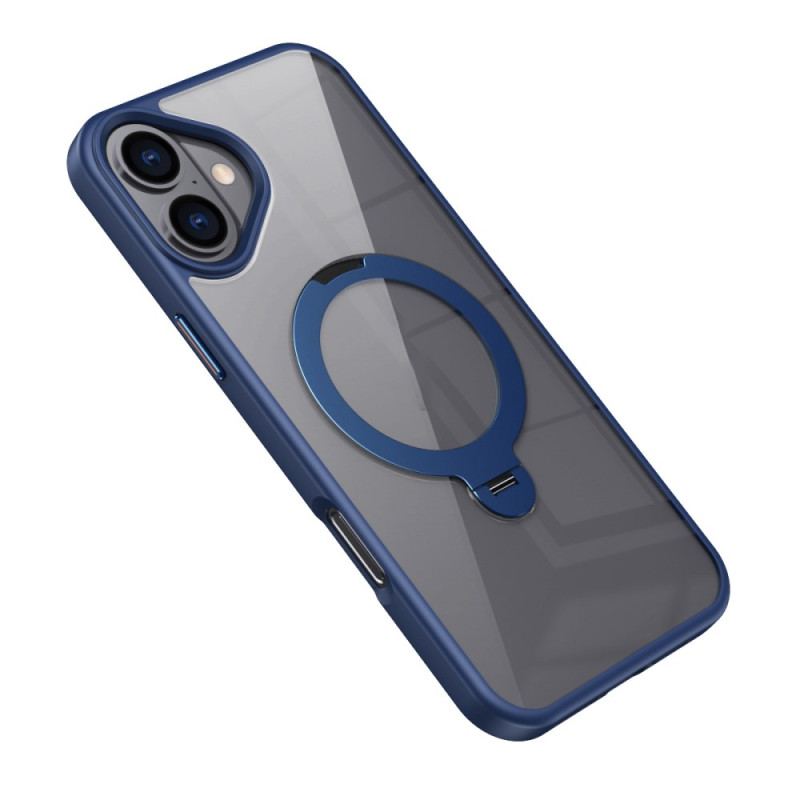 Coque iPhone 16 Transparente Anneau-Support Magnétique