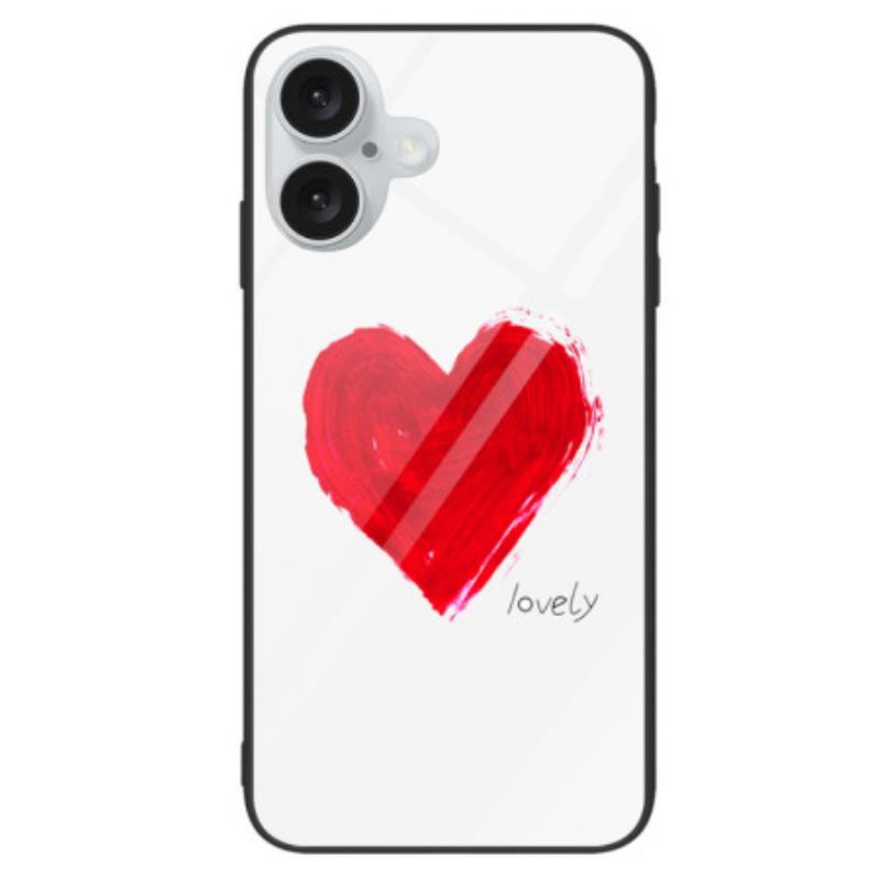 Coque iPhone 16 Verre Trempé Lovely