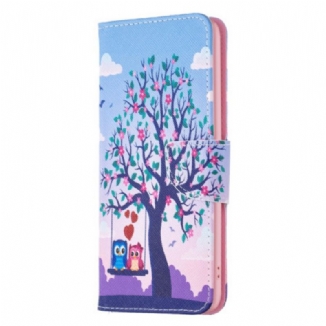 Housse iPhone 16 Couple de Hiboux sur l'Arbre