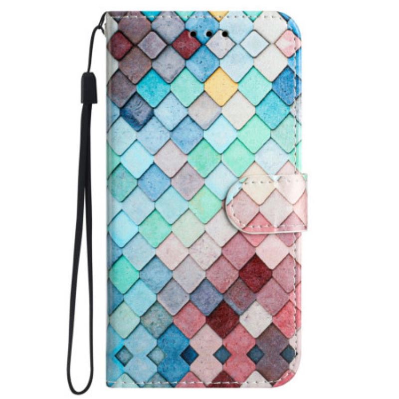 Housse iPhone 16 Grilles à Lanière