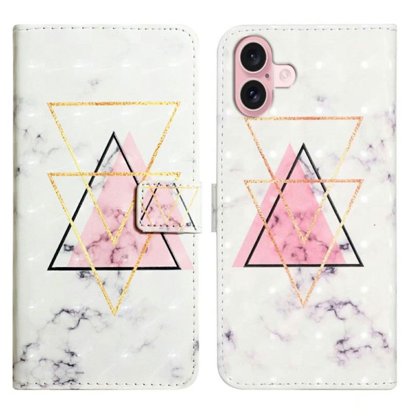 Housse iPhone 16 Marbre Triangle