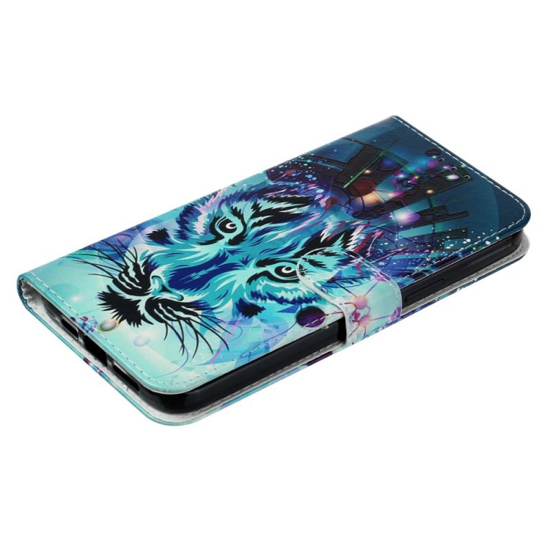 Housse iPhone 16 Motif Loup à lanière