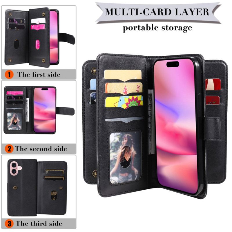 Housse iPhone 16 Multi Porte-Cartes