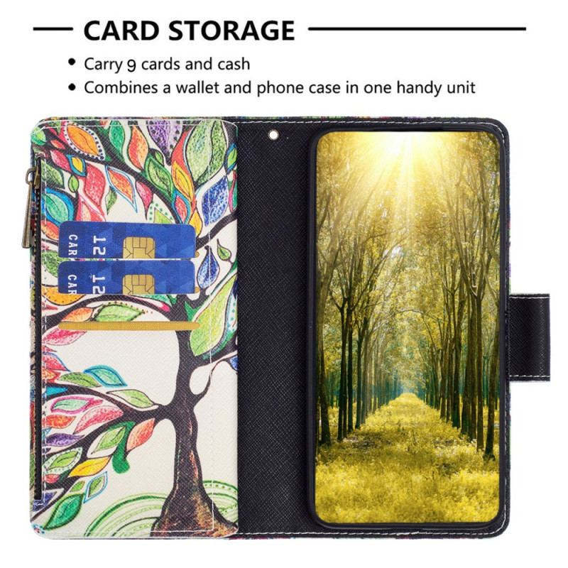 Housse iPhone 16 Portefeuille Arbre de Vie