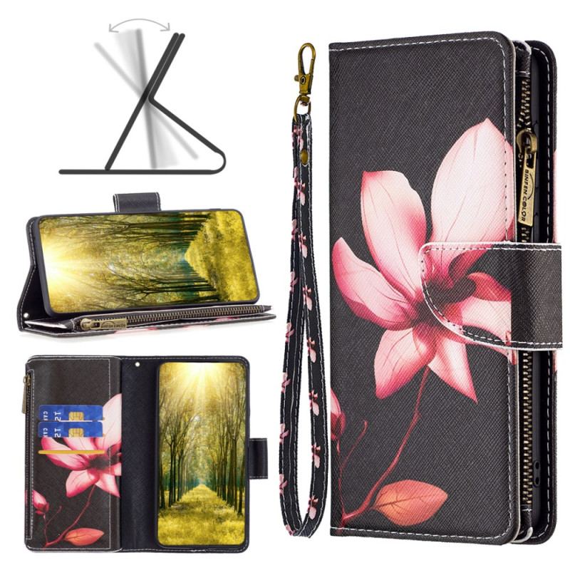 Housse iPhone 16 Portefeuille Lotus