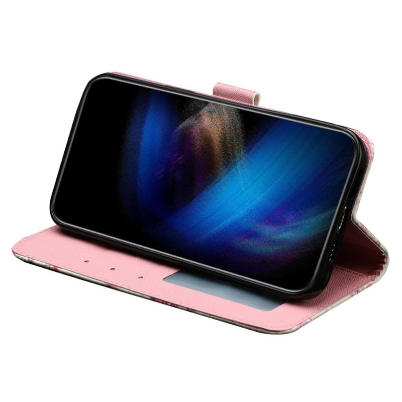 Housse iPhone 16 Roses à Lanière