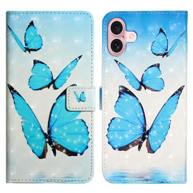 Housse iPhone 16 Trois Papillons