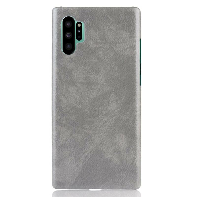 Coque Samsung Galaxy Note 10 Plus Effet Cuir Litchi Classique