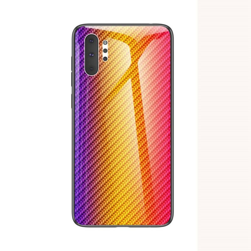 Coque Samsung Galaxy Note 10 Plus Verre Trempé Fibre Carbone