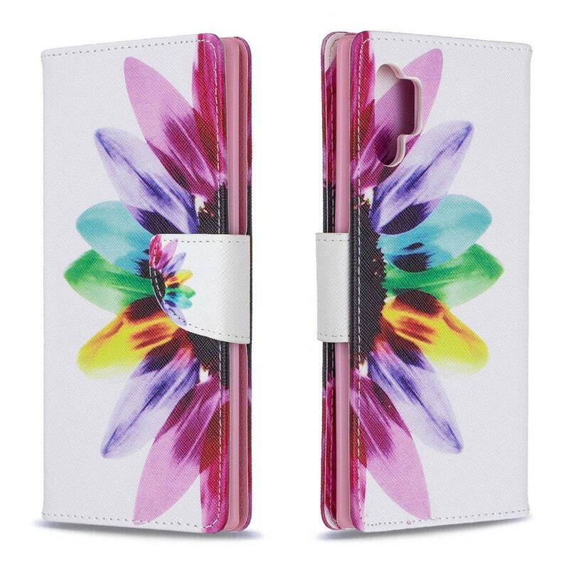 Housse Samsung Galaxy Note 10 Plus Fleur Aquarelle