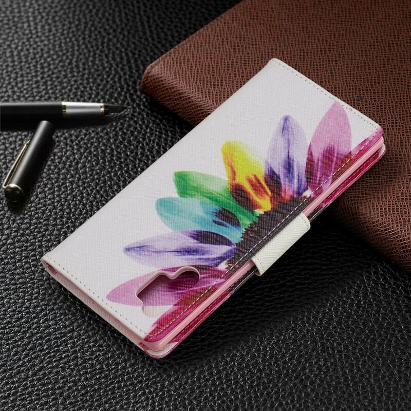 Housse Samsung Galaxy Note 10 Plus Fleur Aquarelle