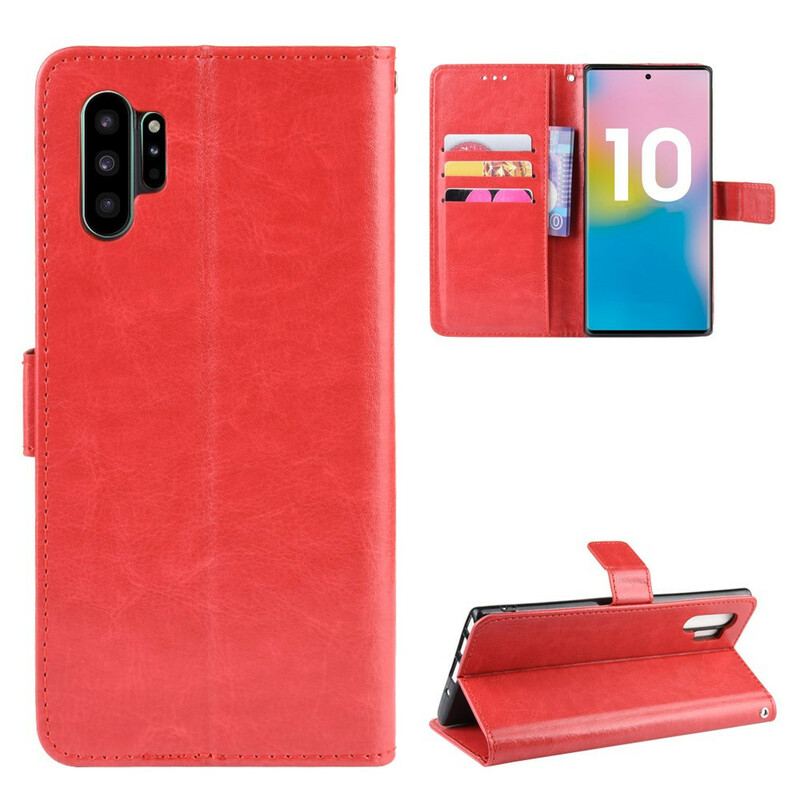 Housse Samsung Galaxy Note 10 Plus Simili Cuir Flashy