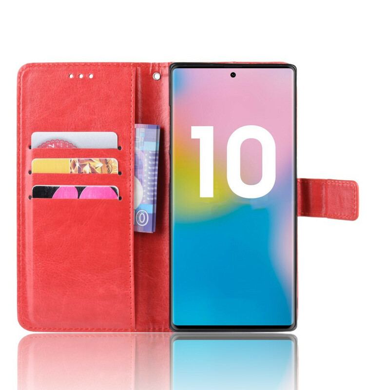 Housse Samsung Galaxy Note 10 Plus Simili Cuir Flashy