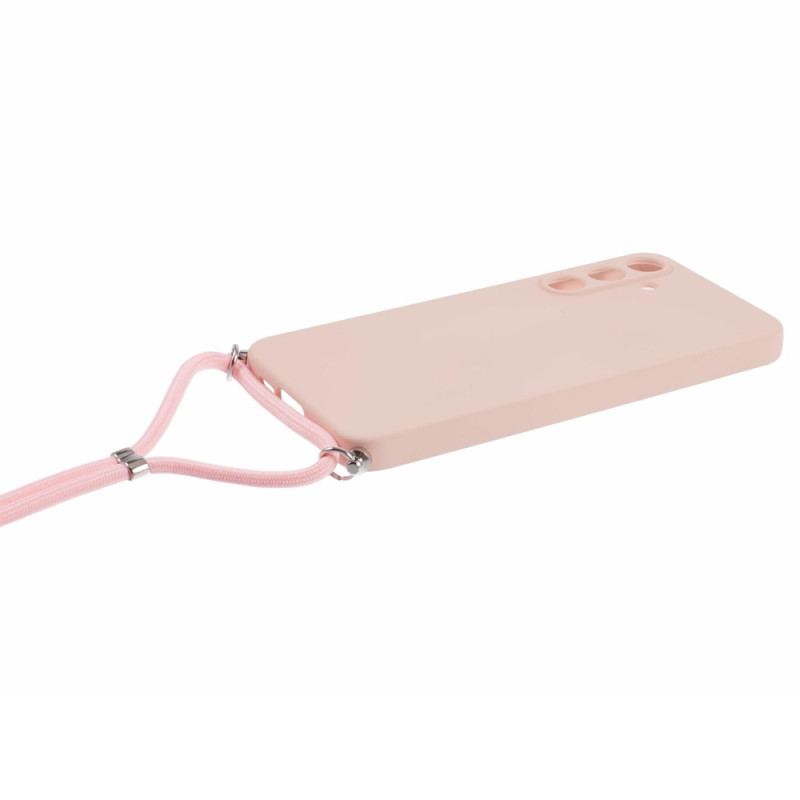 Coque à Cordon Samsung Galaxy A55 5G Rose