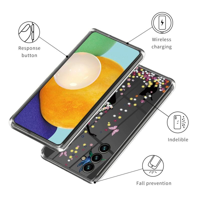 Coque pour Samsung Galaxy A55 5G avec motif imprimé - Fée des Fleurs