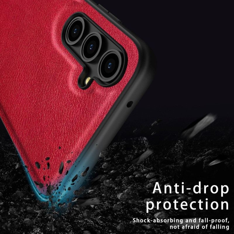 Coque Samsung Galaxy A55 5G Effet Cuir Rétro