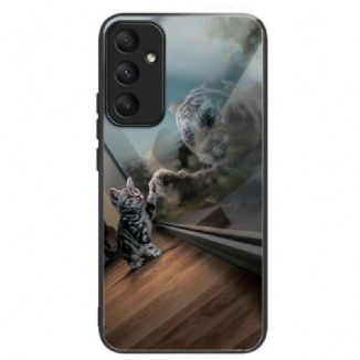 Coque Samsung Galaxy A55 5G Verre Trempé Chat miroir