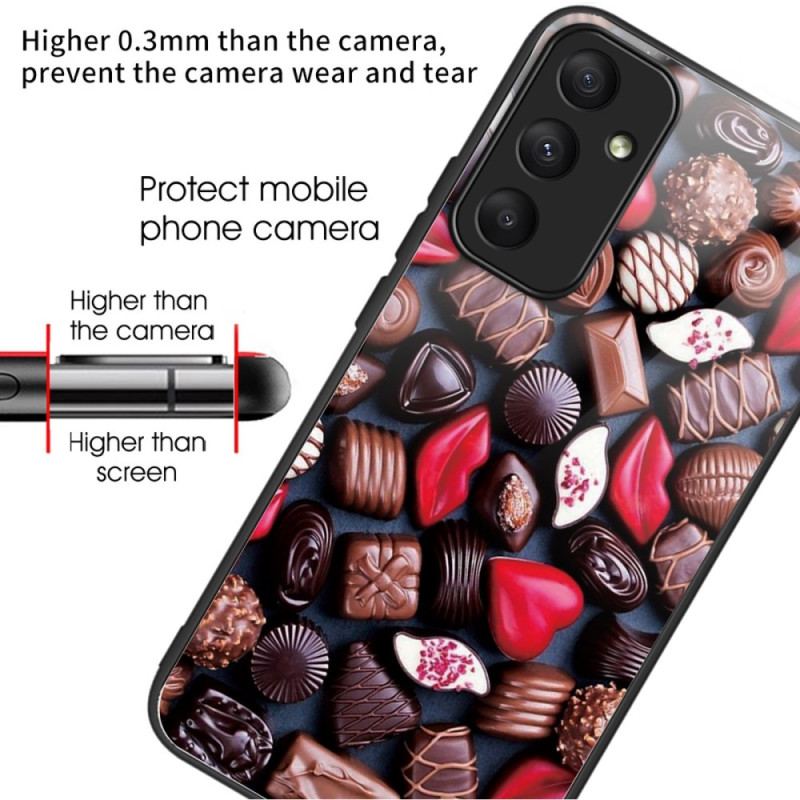 Coque Samsung Galaxy A55 5G Verre Trempé Chocolats