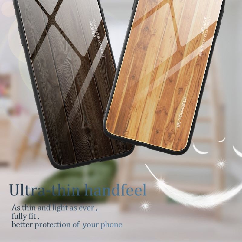 Coque Samsung Galaxy A55 5G Verre Trempé Effet Bois