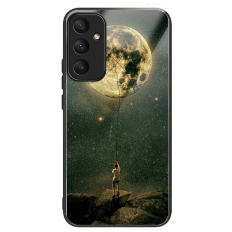 Coque Samsung Galaxy A55 5G Verre Trempé Homme et Lune