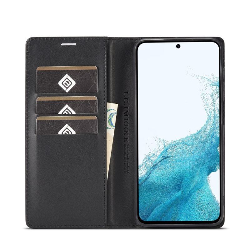 Flip Cover Samsung Galaxy A55 5G Fibre Carbone LC.IMEEKE