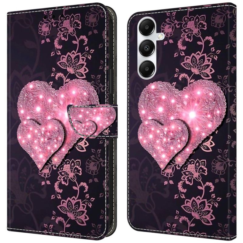 Housse Samsung Galaxy A55 5G Coeurs de Dentelle