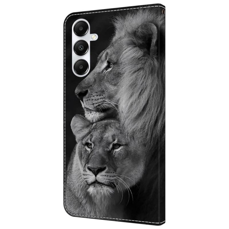 Housse Samsung Galaxy A55 5G Couple de lions