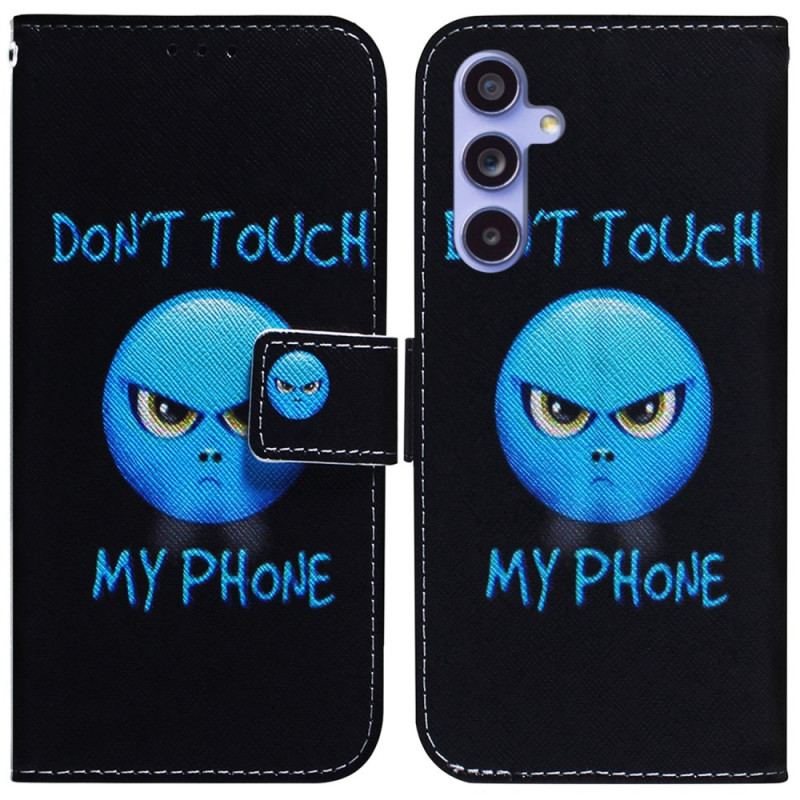 Housse Samsung Galaxy A55 5G Emoji Phone Don't Touch my Phone