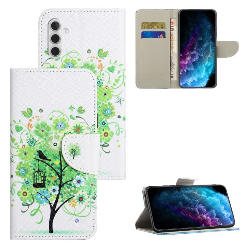 Housse Samsung Galaxy A55 5G Motif Arbre Vert