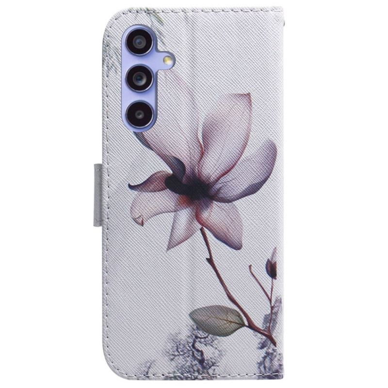 Housse Samsung Galaxy A55 Fleur Rose