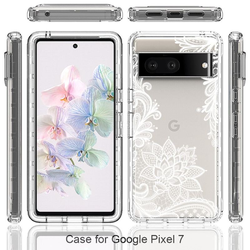 Coque Google Pixel 7 Transparente Dentelle