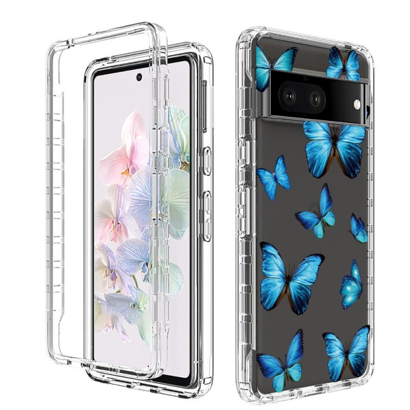 Coque Google Pixel 7 Transparente Papillons